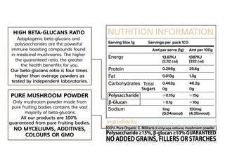 Organic Cordyceps mushroom nutrition